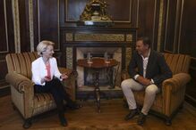 Ursula von der Leyen na campanha da AD