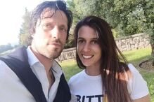 Vítor Bruno e a mulher, Elsa Varela 