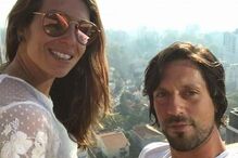 Vítor Bruno e a mulher, Elsa Varela 