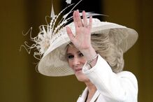 Camila Parker Bowles no dia do casamento