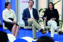 Rosário Castro (diretora da ‘Máxima’), Nuno Tiago Pinto (diretor da ‘Sábado’) e Diana Ramos (diretora do ‘Negócios’)