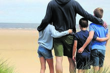 Príncipe William com os três filhos, George, Charlotte e Louis