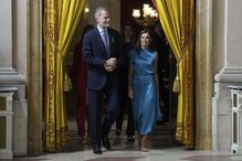 O rei e a rainha espanhóis, Felipe VI e Letizia
