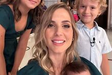 Mafalda Rodiles e os filhos