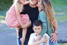Gisele e Tom Brady e os filhos