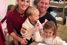 Armie Hammer com a ex-mulher, Elizabeth Chambers, e os filhos de ambos