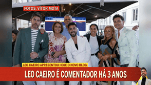 Léo Caeiro lançou blog e teve direito a festa 