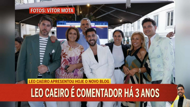 Léo Caeiro lançou blog e teve direito a festa 
