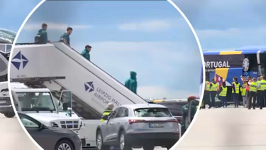 Seleção portuguesa já chegou a Leipzig. Veja as imagens