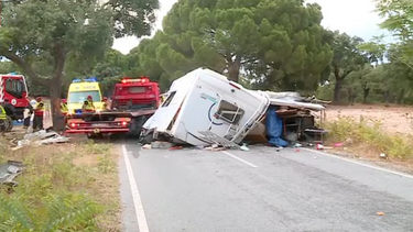Despiste de autocaravana causa seis feridos em Alcácer do Sal