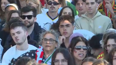 Centenas de pessoas viram o jogo Portugal-República Checa em Faro