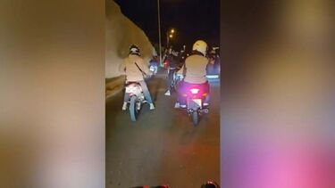 Dezenas de motos em contramão lançam caos na Marginal