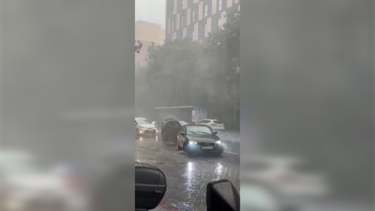 Chuva intensa e ventos fortes atingem Madrid