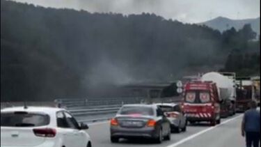 Incêndio em viatura dentro do Túnel do Marão corta circulação no sentido Amarante - Vila Real 