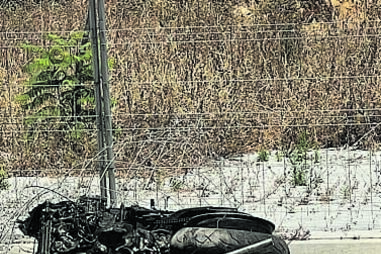 Mota ficou destruída