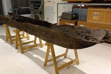 Piroga monóxila foi encontrada há 39 anos no rio Lima