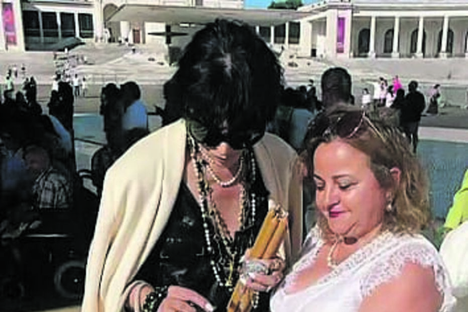 José Castelo Branco em Fátima com equipa de filmagens