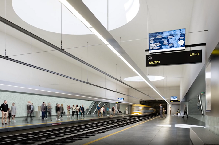 Estação de Galiza no Metro do Porto