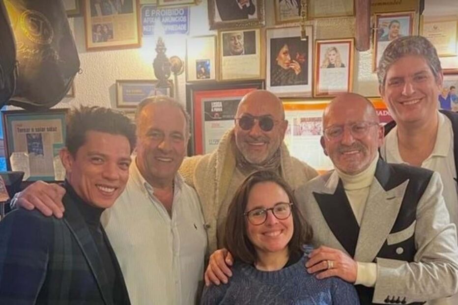 Manuel Luís Goucha e Rui Oliveira com Joana Marques e Vasco Palmeirim