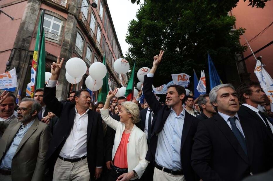 Ursula von der Leyen na campanha da AD