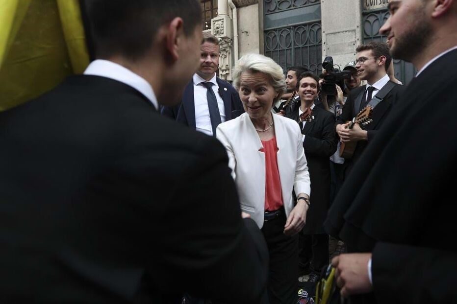 Ursula von der Leyen na campanha da AD