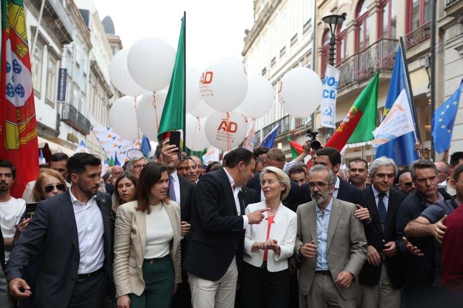 Ursula von der Leyen na campanha da AD