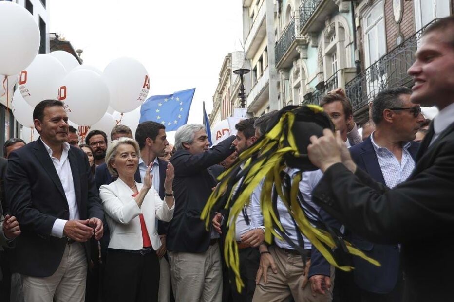 Ursula von der Leyen na campanha da AD