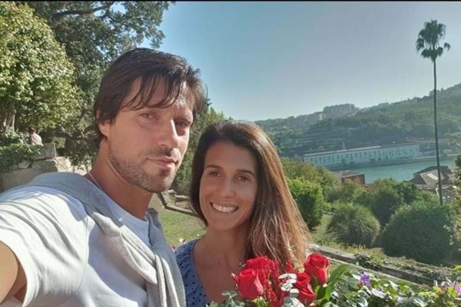 Vítor Bruno e a mulher, Elsa Varela 