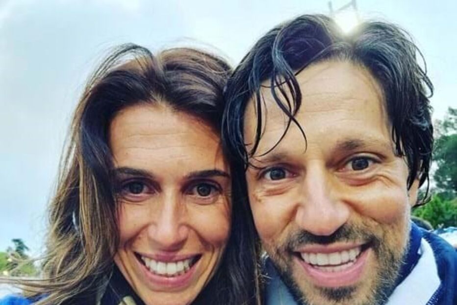 Vítor Bruno e a mulher, Elsa Varela 