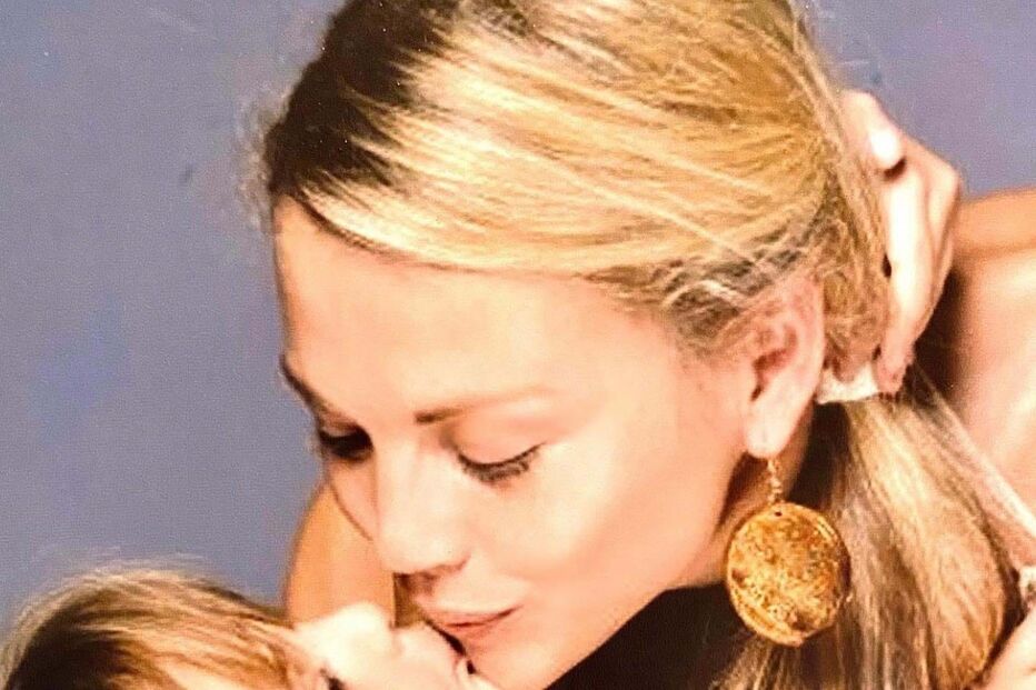 Oceana Basílio com a filha