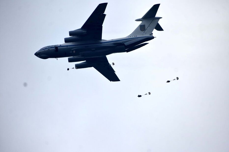 Imagem de avião de guerra ucraniano