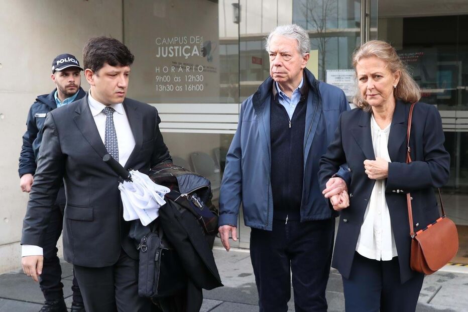 Ricardo Salgado com a mulher