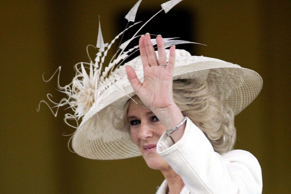 Camila Parker Bowles no dia do casamento