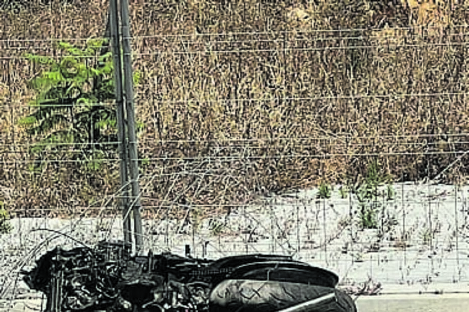 Mota ficou destruída