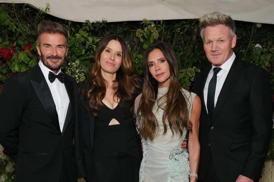 Gordon Ramsay com os Beckham