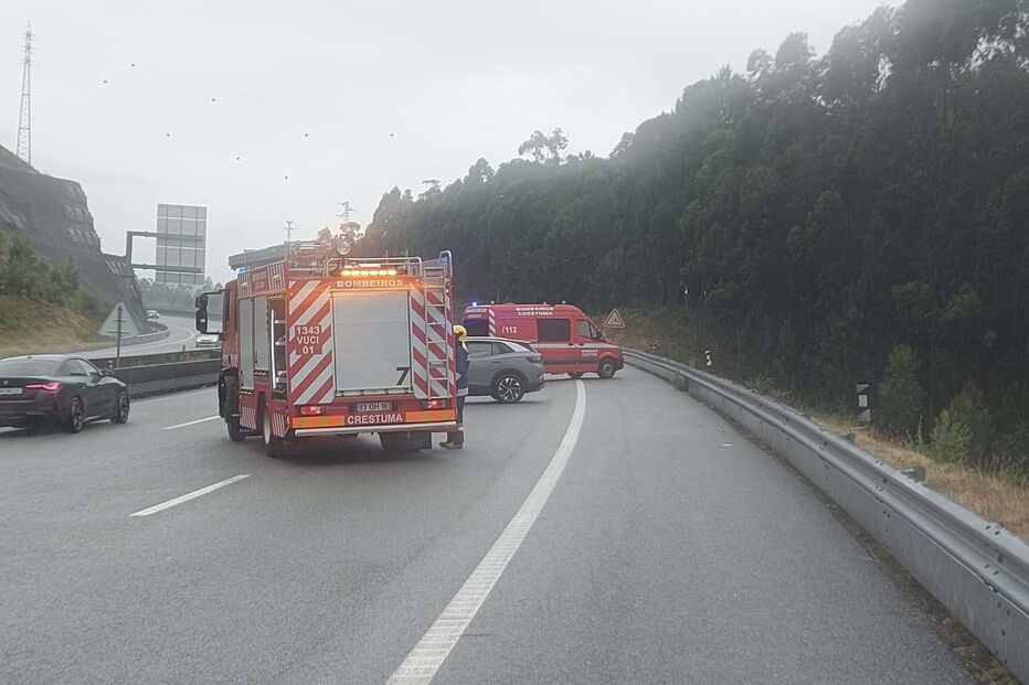 Homem ferido em despiste de carro em Vila Nova de Gaia