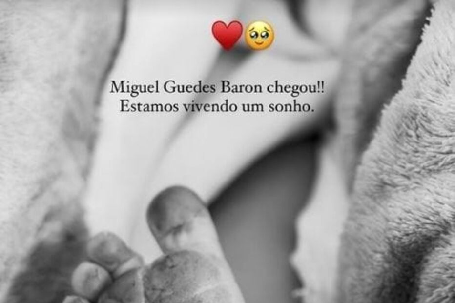 Kelly Baron e Pedro Guedes já foram pais. Eis a primeira imagem do filho