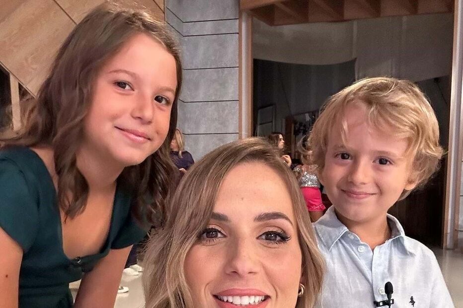 Mafalda Rodiles e os filhos