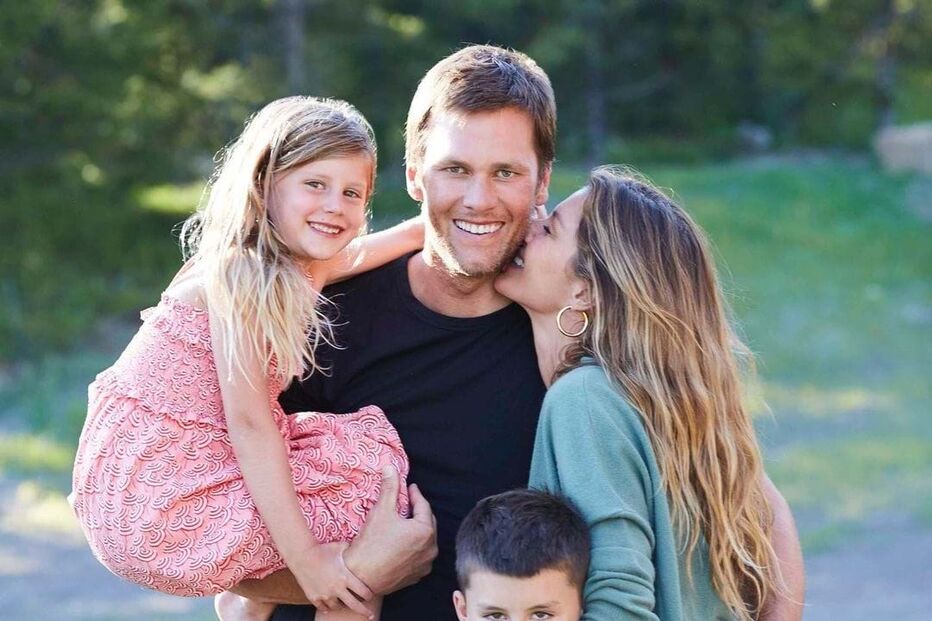 Gisele e Tom Brady e os filhos