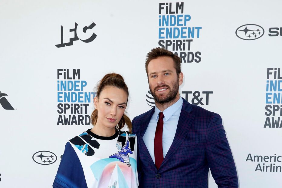 Armie Hammer com a ex-mulher, Elizabeth Chambers