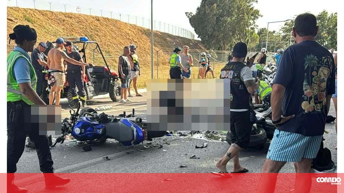 Manobra perigosa faz três mortos e mancha festa motard em Faro