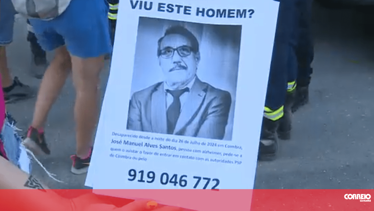 Homem desaparecido em Coimbra