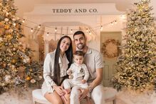 Diogo Costa com a companheira Catarina Machado e o filho Tomás