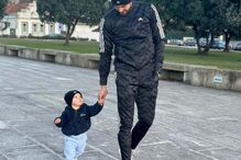 Diogo Costa e o filho Tomás