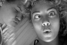 Filipa Nascimento com a prima Joana 