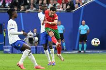 Bruno Fernandes no Portugal-França do Euro 2024