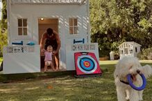 Lourenço Ortigão e o filho Vicente Blue