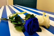 Caixão com as cores do Deportivo da Corunha