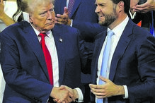 Trump com o candidato à vice-presidência, J.D. Vance