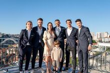 Sérgio Conceição com a mulher e filhos